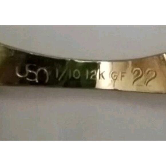 Vintage Cat Eye 12K GF & Silver US Optical 5 3/4 Alum 46 Retro Glasses Frames - Picture 15 of 16